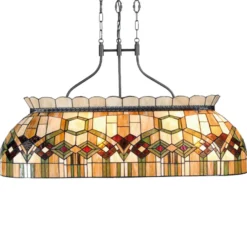 115 cm lange Pendelleuchte Saavik - Tiffany-Stil