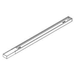 1-Phasen Schiene Track in Schwarz, 200 cm