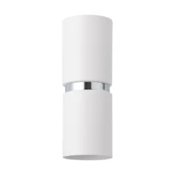 Zweiflammige LED-Wandleuchte Passa, rund, weiß